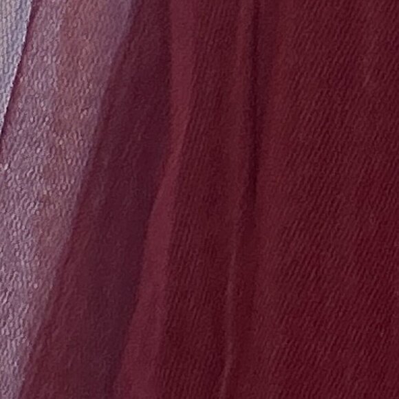 Luxxel SZ L Wine Tulle Sequin Bust Formal Gown Prom Black Tie Bridesmaid Sexy - Picture 14 of 14